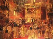 Henri Gervex The Coronation  of Nicholas II USA oil painting artist